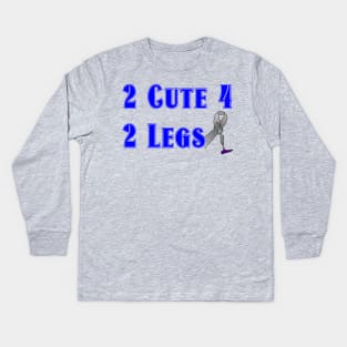 Funny Amputee Design Kids Long Sleeve T-Shirt